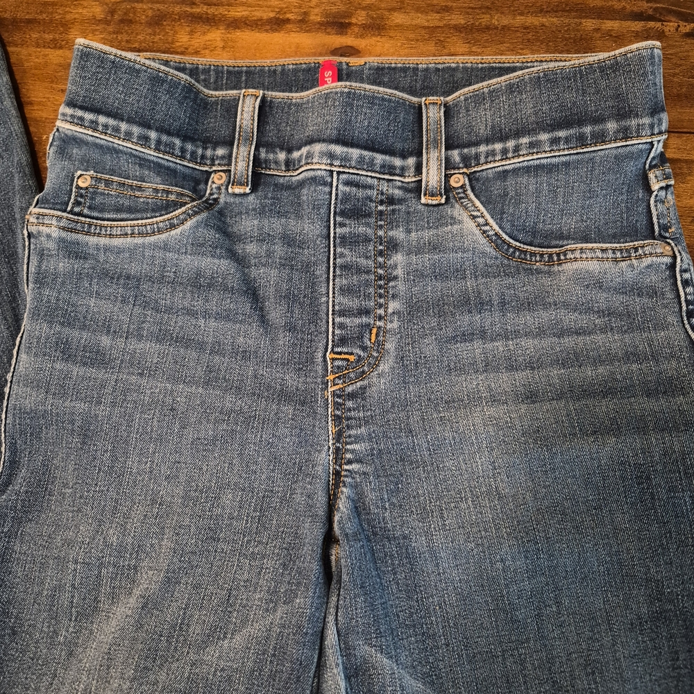 SPANX Women's Blue Flare Leg Jeans